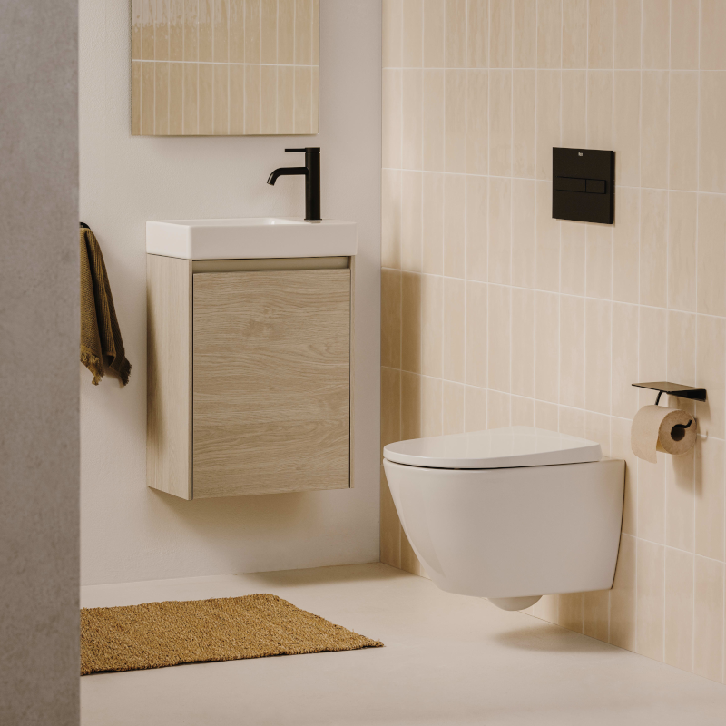 Sedile e coperchio Supralit Ona per WC sospeso con chiusura ammortizzata, bianco - 2