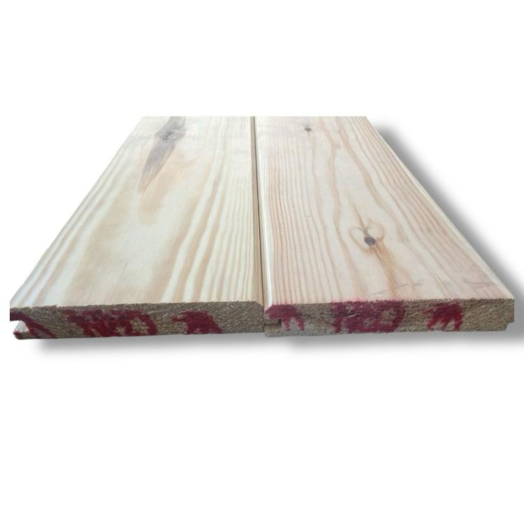 Embalagem de 10 tábuas de revestimento de encaixe macho e fêmea em pinho, com um lado chanfrado (natural), 2,40 m²/caixa, 2 x 12 x 200 cm - 6