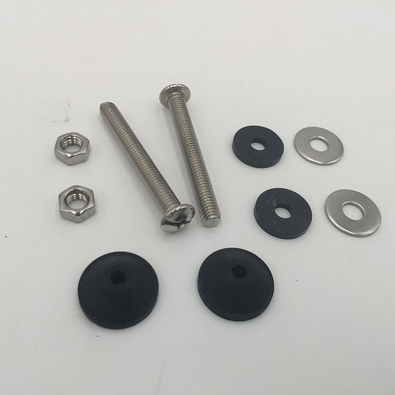 Vis Fixation Reservoir WC | LOT 2 | Fixation Cuvette WC | Acier Inox | Joint WC | Pour Cuvette Toilette - 3