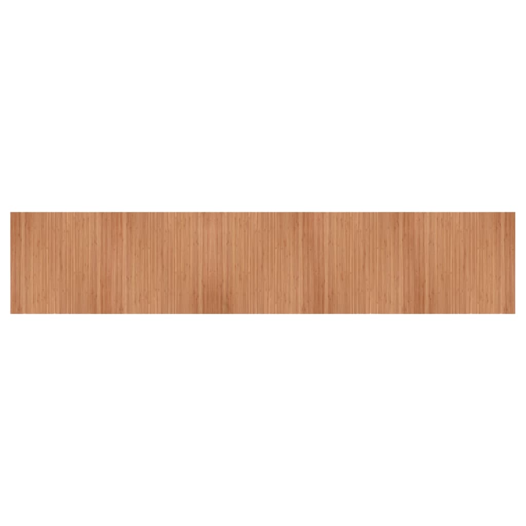 Tapis rectangulaire naturel 100x500 bambou - 2