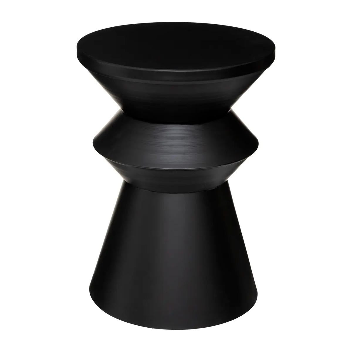 Stolik kawowy okrągły Sohan ATMOSPHERA metalowy czarny nowoczesny loftowy do salonu 36 cm 1 szt.