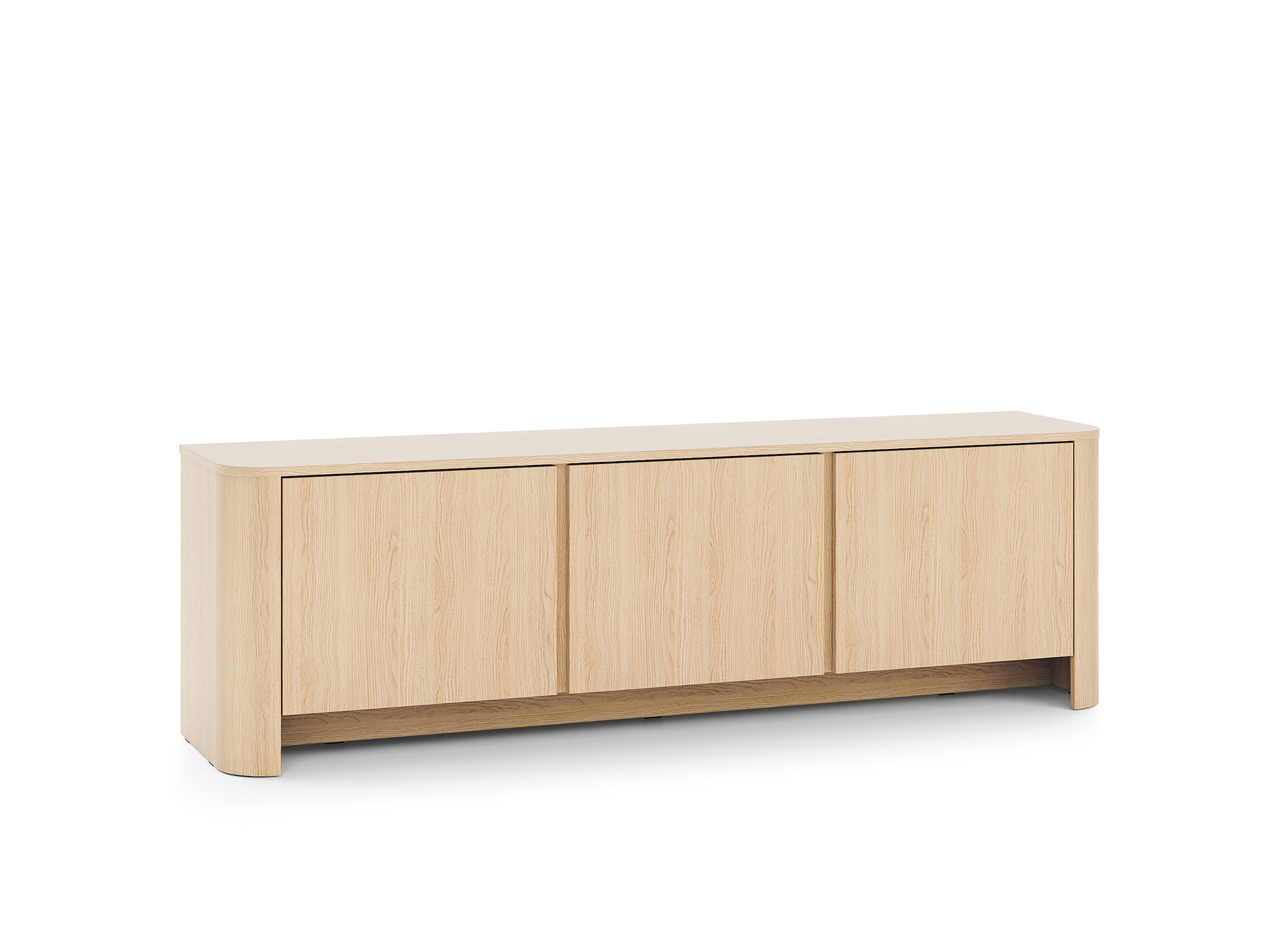 Szafka Rtv Dąb Vicenza 168 x 39 x 52 cm | Nowoczesny mebel z zaokrąglonymi krawędziami