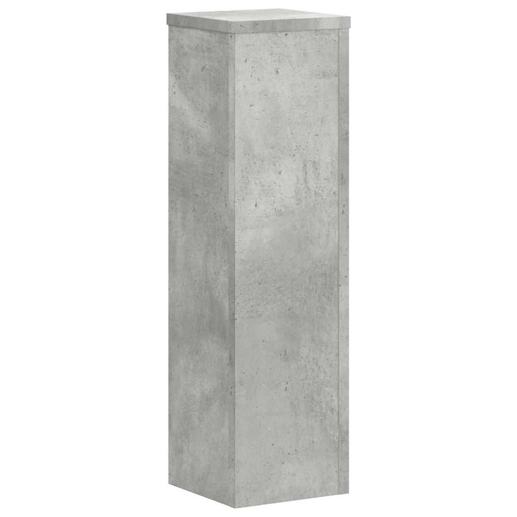Supports pour plantes 2 pcs gris béton bois d'ingénierie - 3