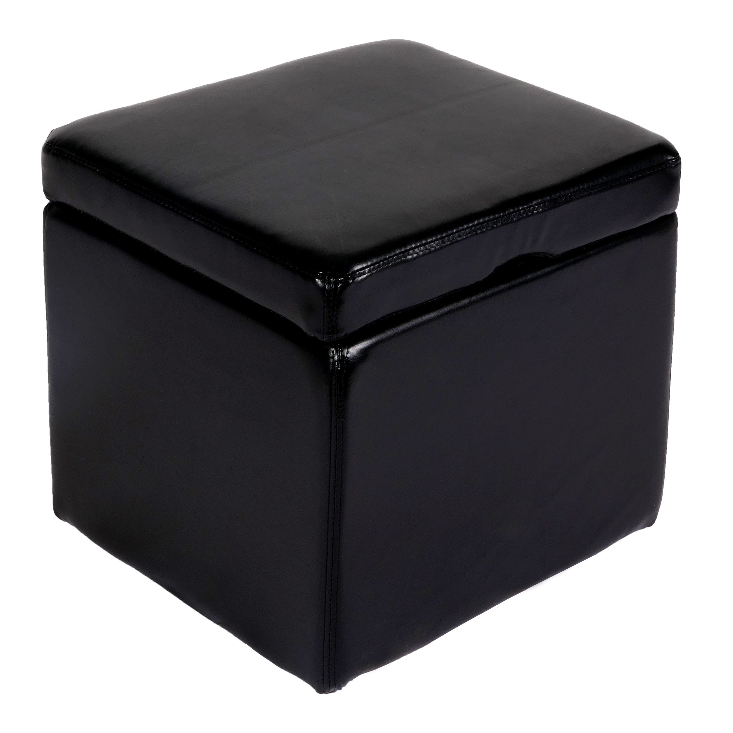Taburete Auxiliar De Piel Con Base De Acero Inoxidable - Estilo Bauhaus, Noble Y Listo Para Usar