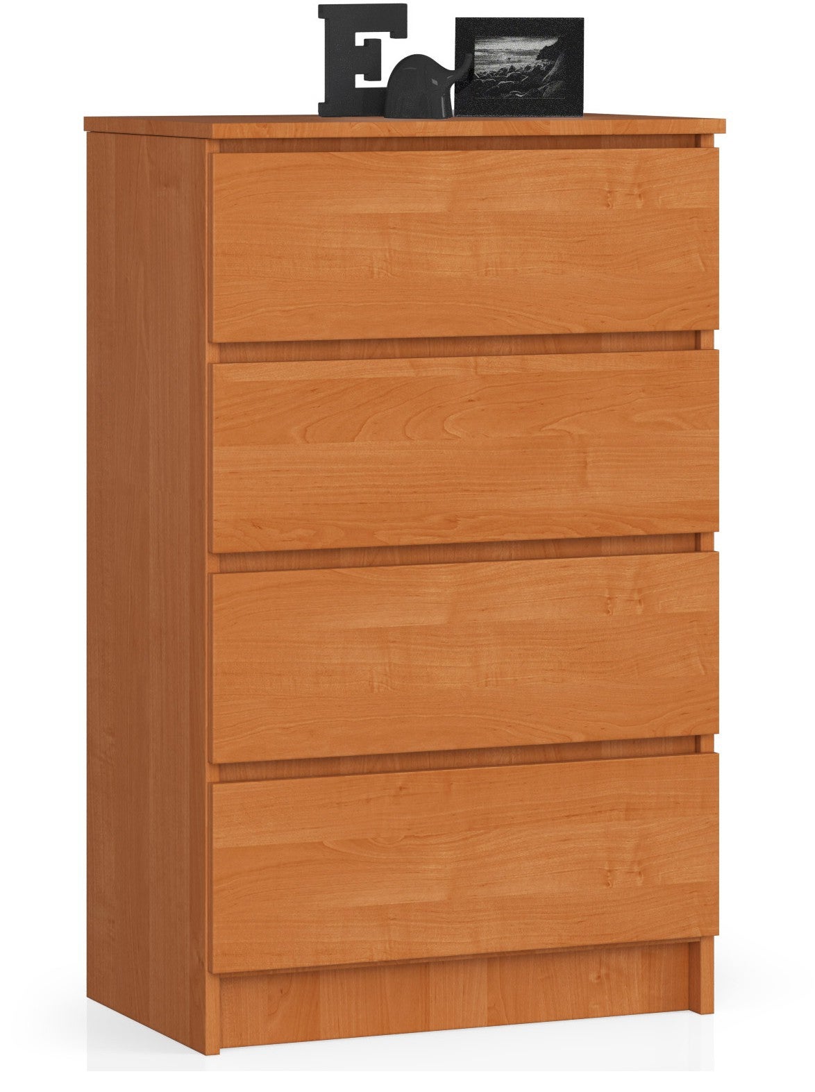 Komoda: 4 szuflady, olcha, 60 x 99 x 40 cm