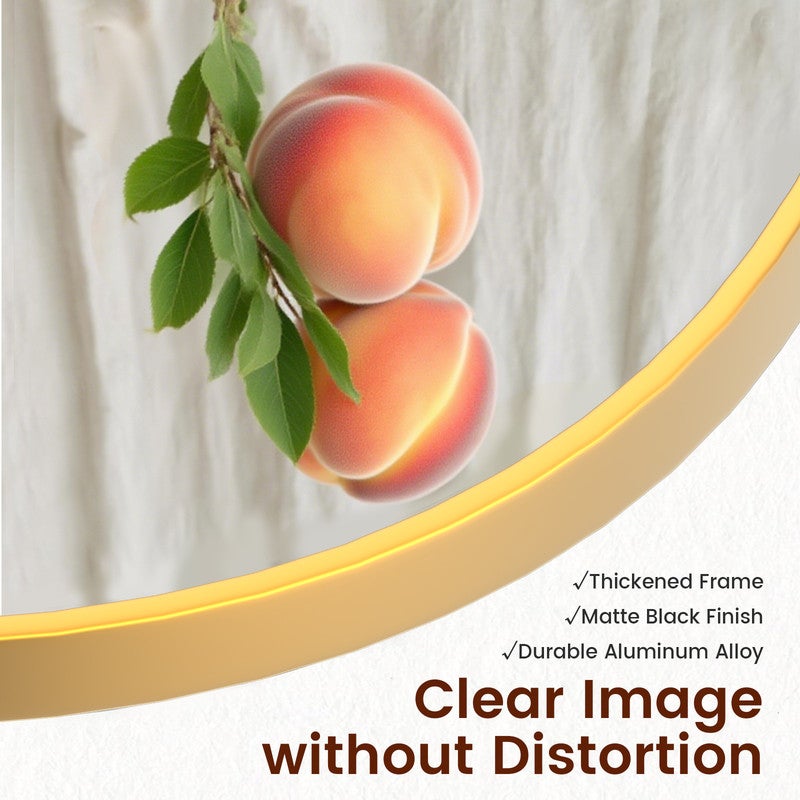 Espejo de cuerpo entero 162 x 52 cm,RATTANTREE espejo arqueado, espejo de pie con soporte,espejo de cuerpo entero arqueado Dorado,pie o inclinable - 3