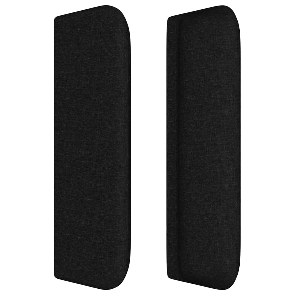 Testiera ad Orecchio Nera 103x16x78/88 cm in Tessuto vidaXL - 5