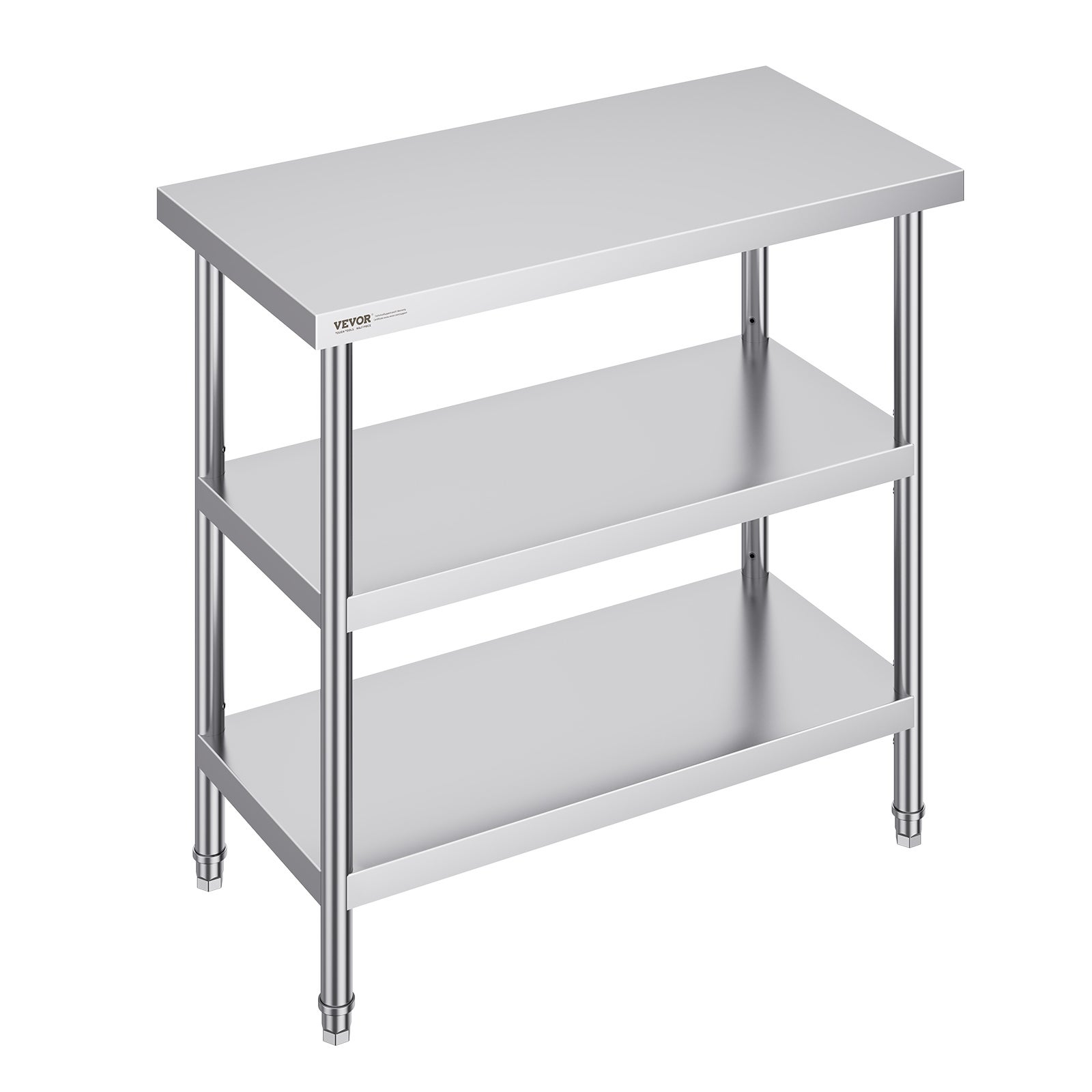 Stół do przygotowywania żywności ze stali nierdzewnej Stół kuchenny o wymiarach 457x914mm VEVOR