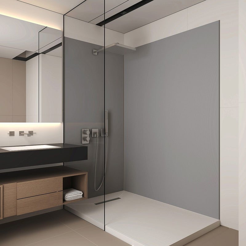 Zestaw 2 łazienkowych paneli ściennych z profilami – 90 × 120 × 210 cm (szer. × szer. × wys.) ITZIAR