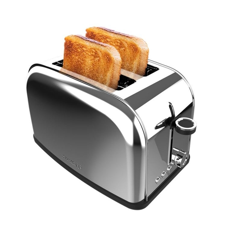 Grille-Pain Cecotec Toastin' Time 1500 - 2 Fentes Longues 3.8cm - 1500W - Rouge