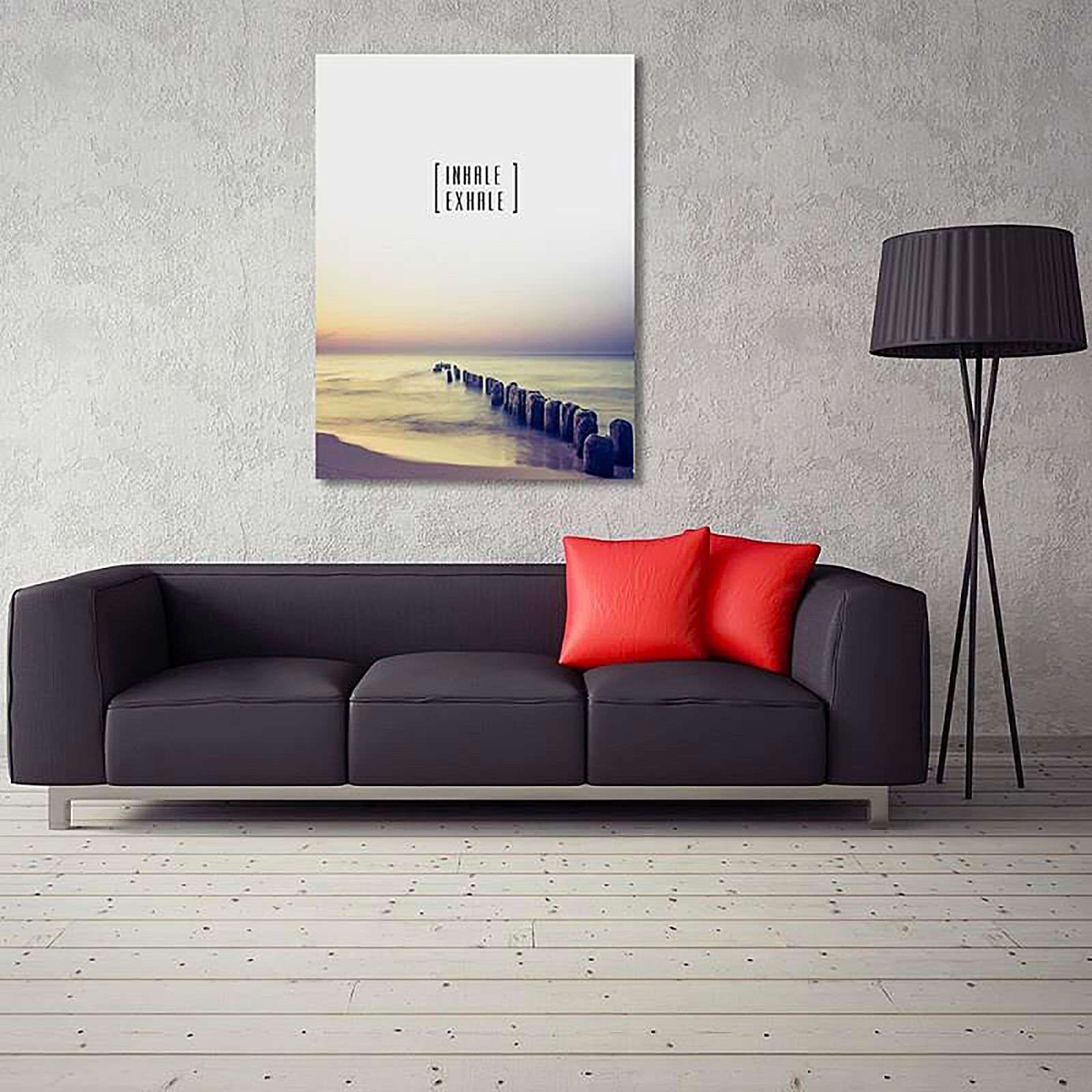 Tableau bois inspire expire - 50 x 70 cm - 3