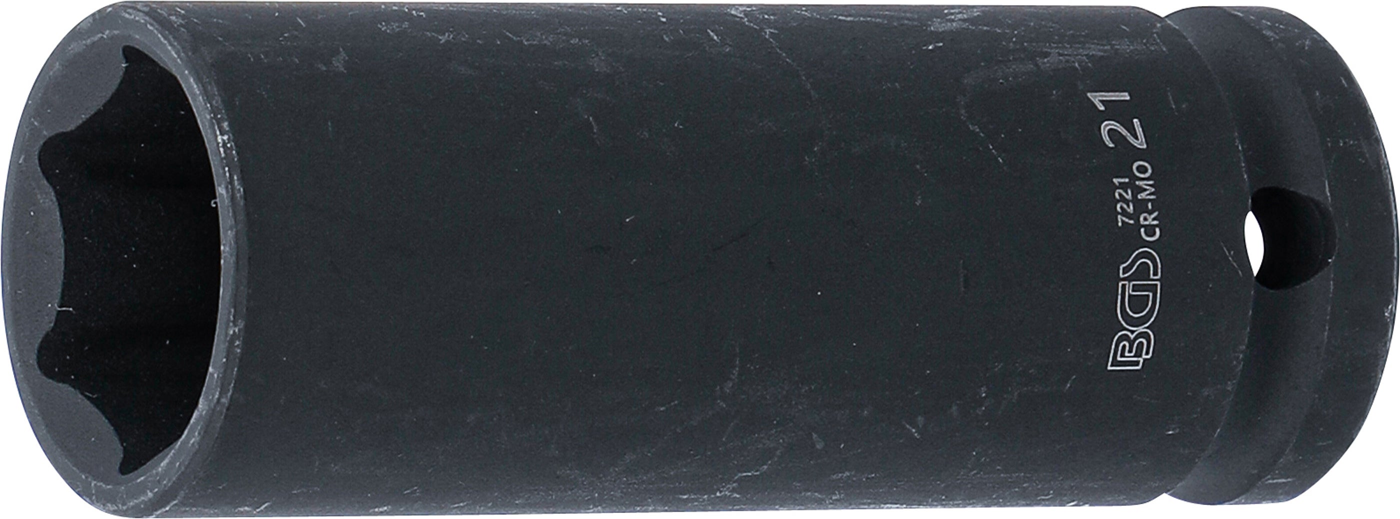 BGS Klucz udarowy długi 21 mm 12,5 (1/2) - 7221