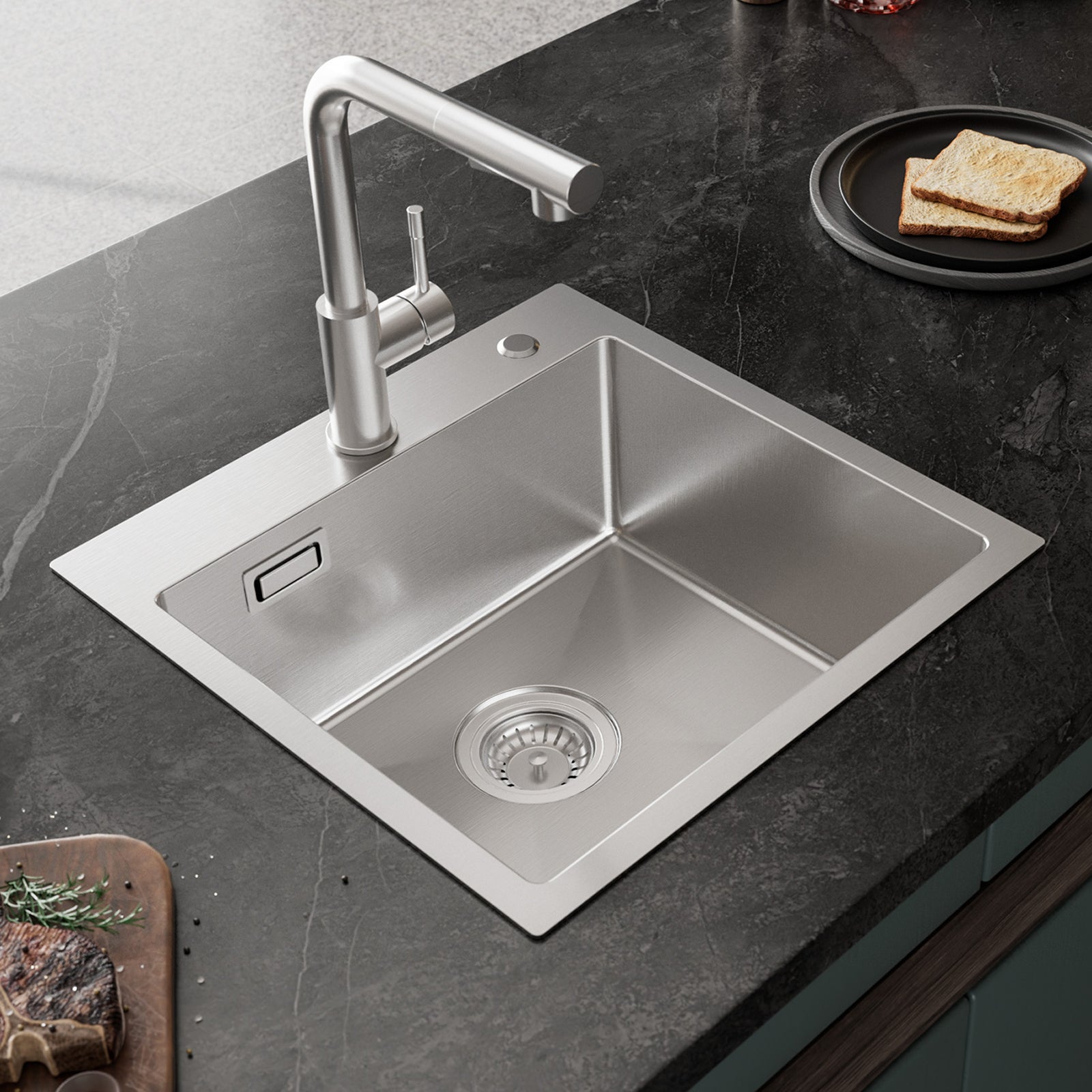 PiccoCasa - Federa per cuscino con paillettes, 45 x 45 cm
