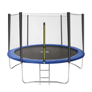 Hmpet Rete Trampolino 305cm 8 Pali, Rete Di Protezione Sicurezza Ricambio Trampolino Elastico, Rete Di Sicurezza Recinzione Rotonda A Maglie,Antistrappo