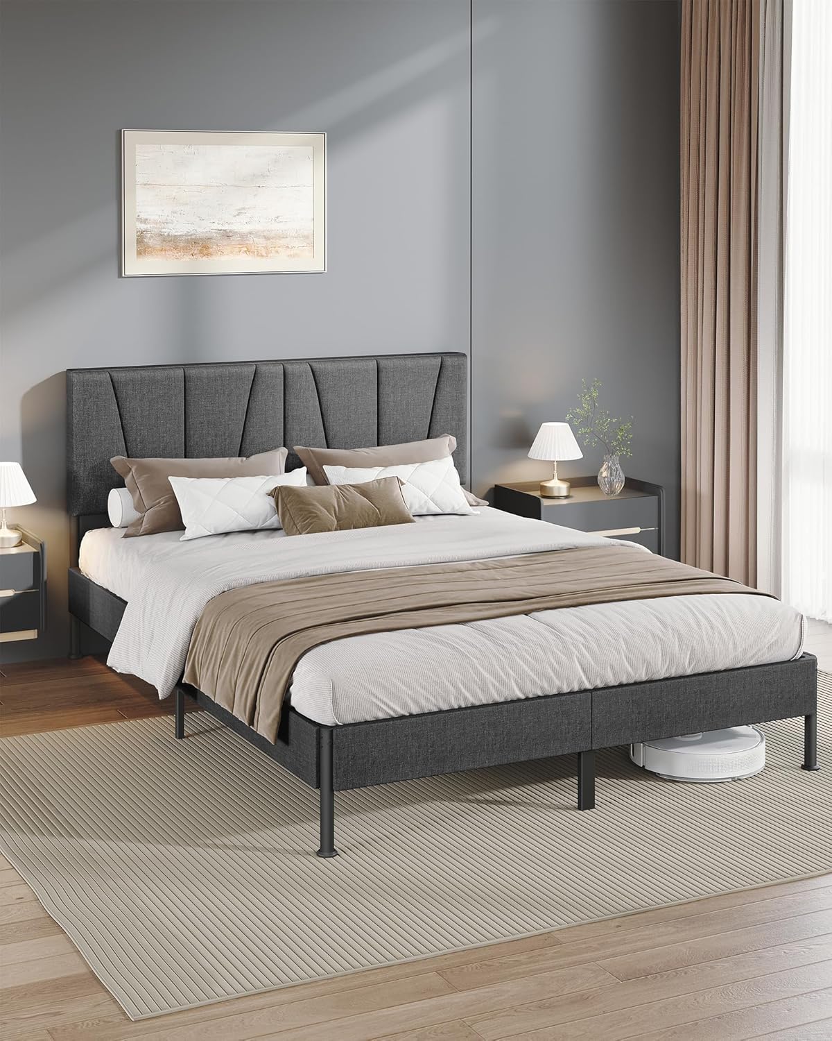 Estrutura de cama 140 x 200 cm, Cama de casal, Estrutura de cama de ...