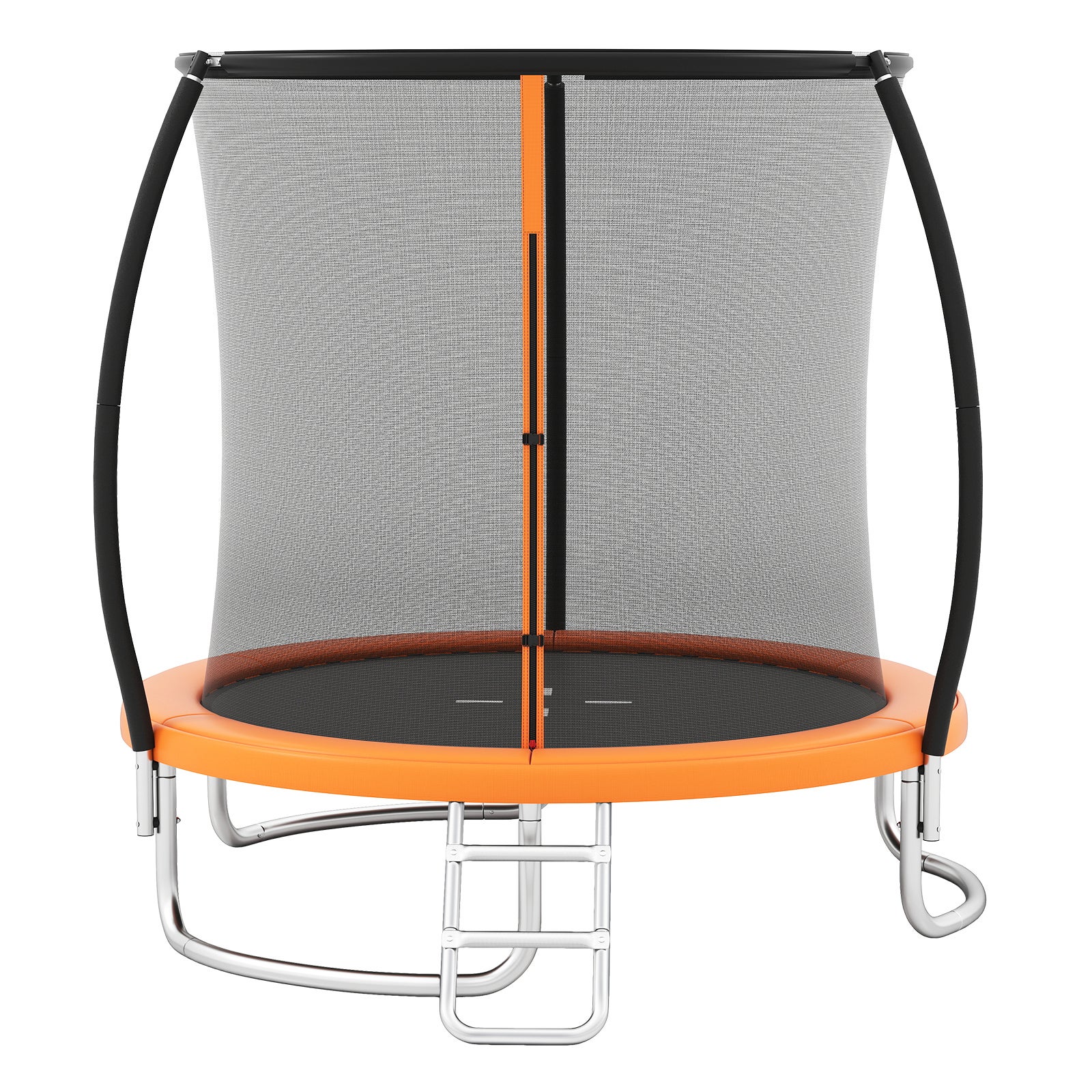 HOMCOM Trampolino Elastico per Bambini con Rete di Sicurezza, Tappeto Elastico con Pali Imbottiti per Interno ed Esterno, Età 3-10 Anni, 163x163/190 cm - Giochi e Prodotti per l'Età Evolutiva