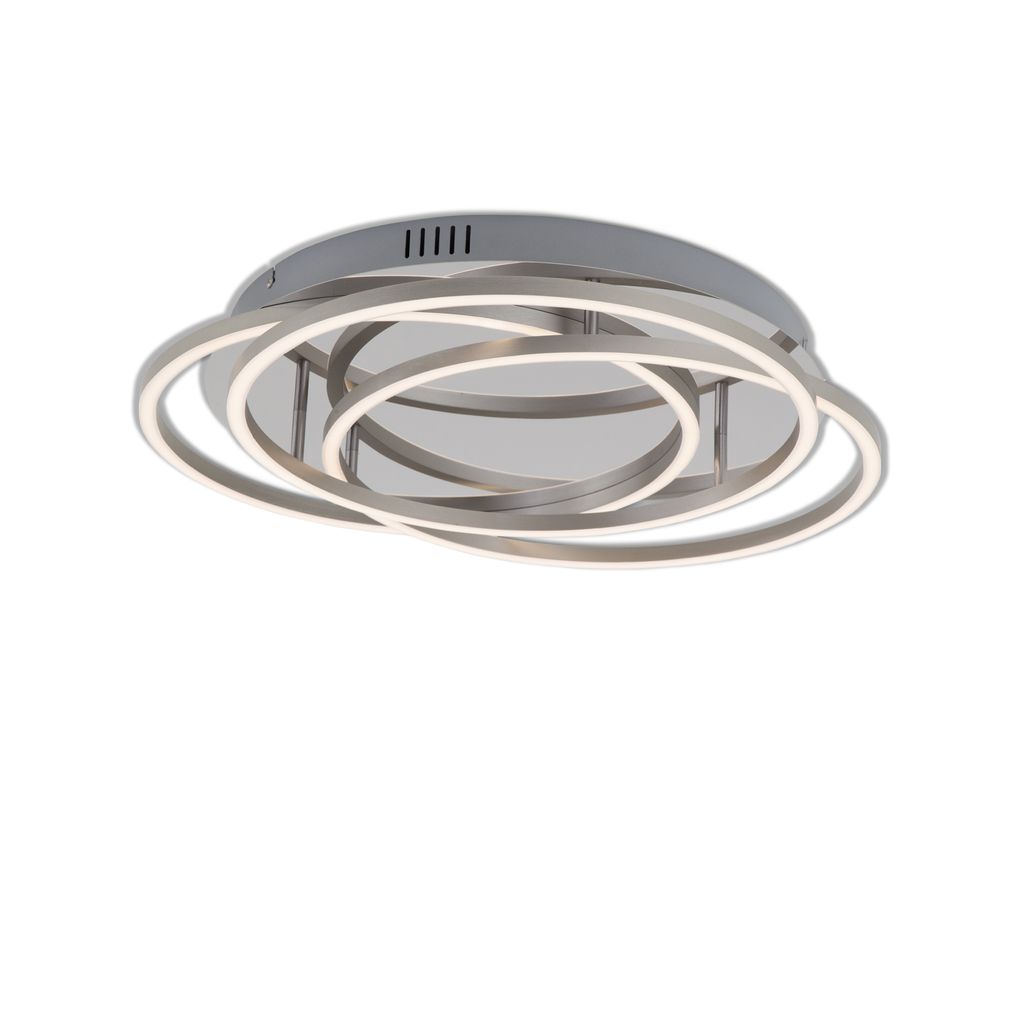 Plafonnier LED BRILONER LEUCHTEN FRAME, 56 W, 4800 lm, IP20, chrome-alu, métal-plastique, intensité lumineuse variable, Ø 52,5 cm - 2
