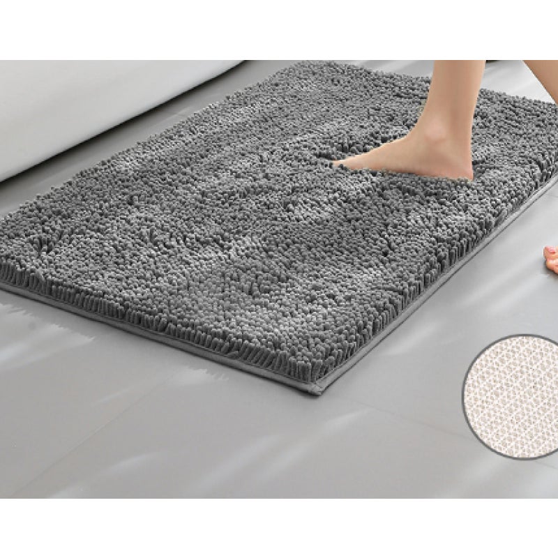 Dywanik łazienkowy z mikrofibry antypoślizgowy – miękki pluszowy dywanik łazienkowy – 40 x 60 cm