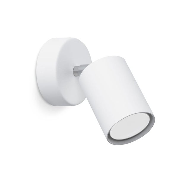 Kinkiet ścienny Lemmi biały chromowany 1xGU10x40W styl minimalistyczny wym: 18,5 x 8 x 8 cm metal IP20 Sollux Lighting