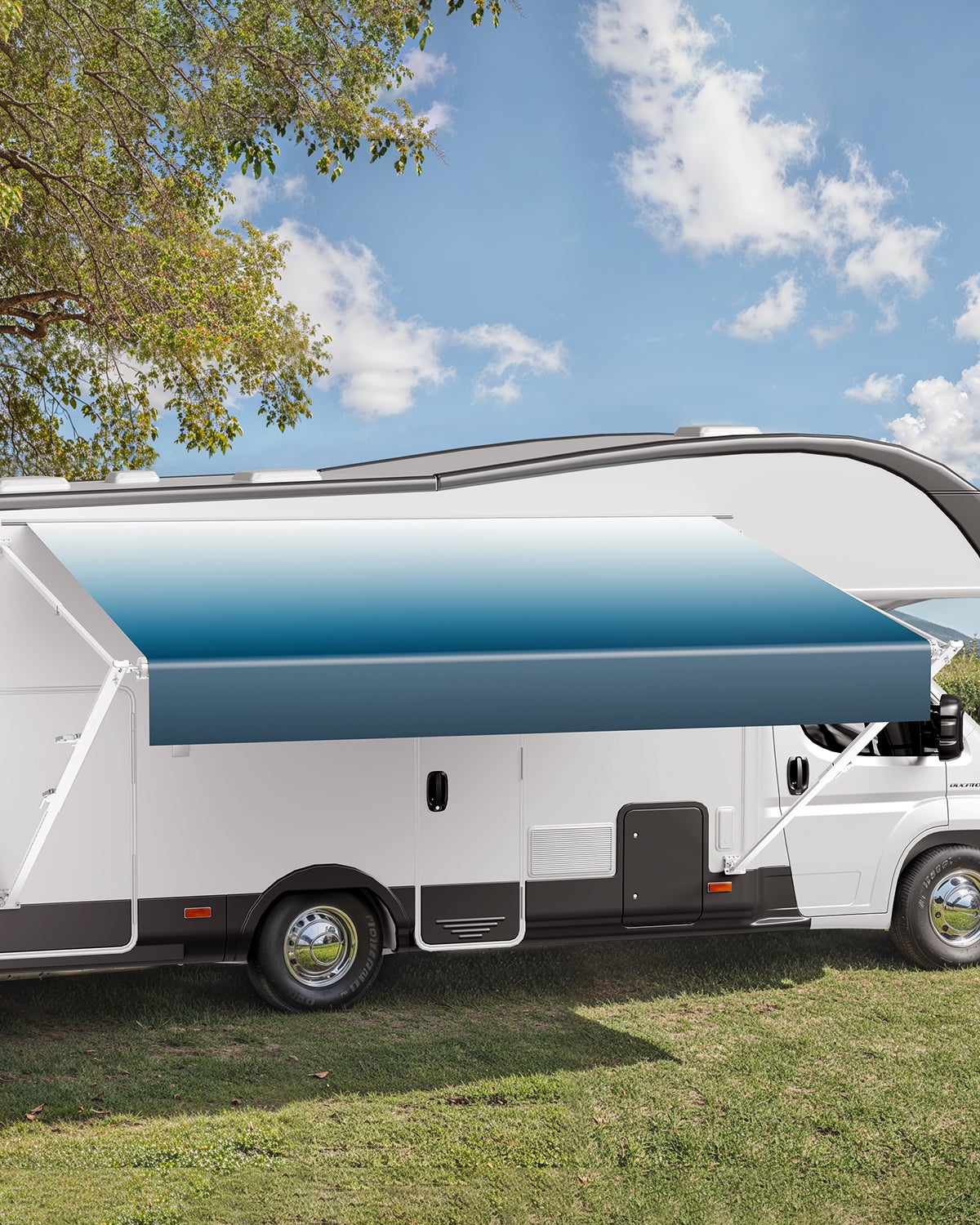 Markiza Caravan 549cm, ręczna, przeciwsłoneczna, żagiel, kampery, zwijana VEVOR