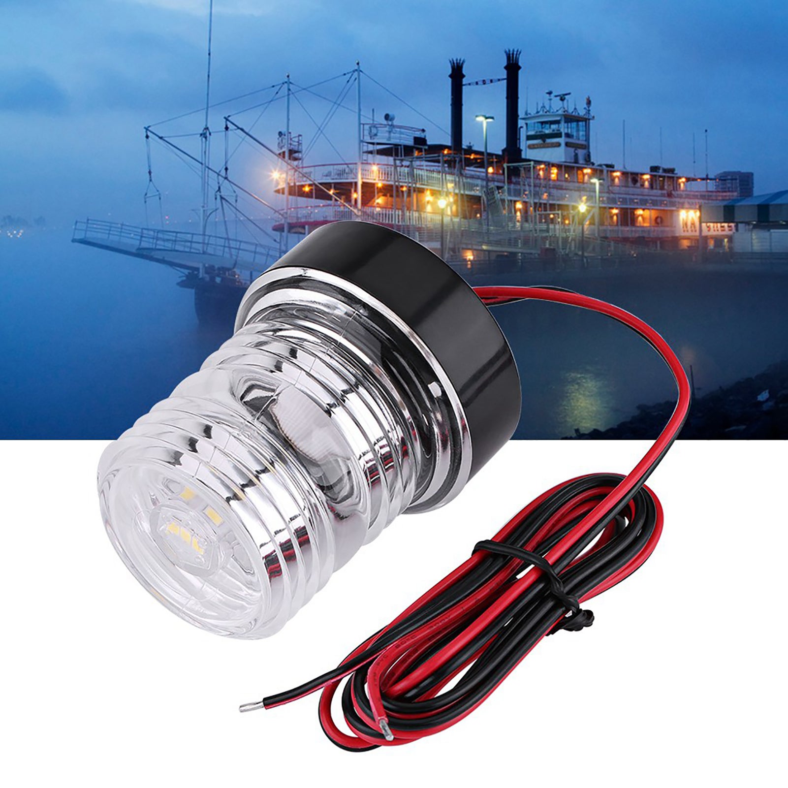 Feux De Navigation Solaires Cloud Fire - LED 360° Étanches IP67 - Pour Bateaux, Pêche, Yachts