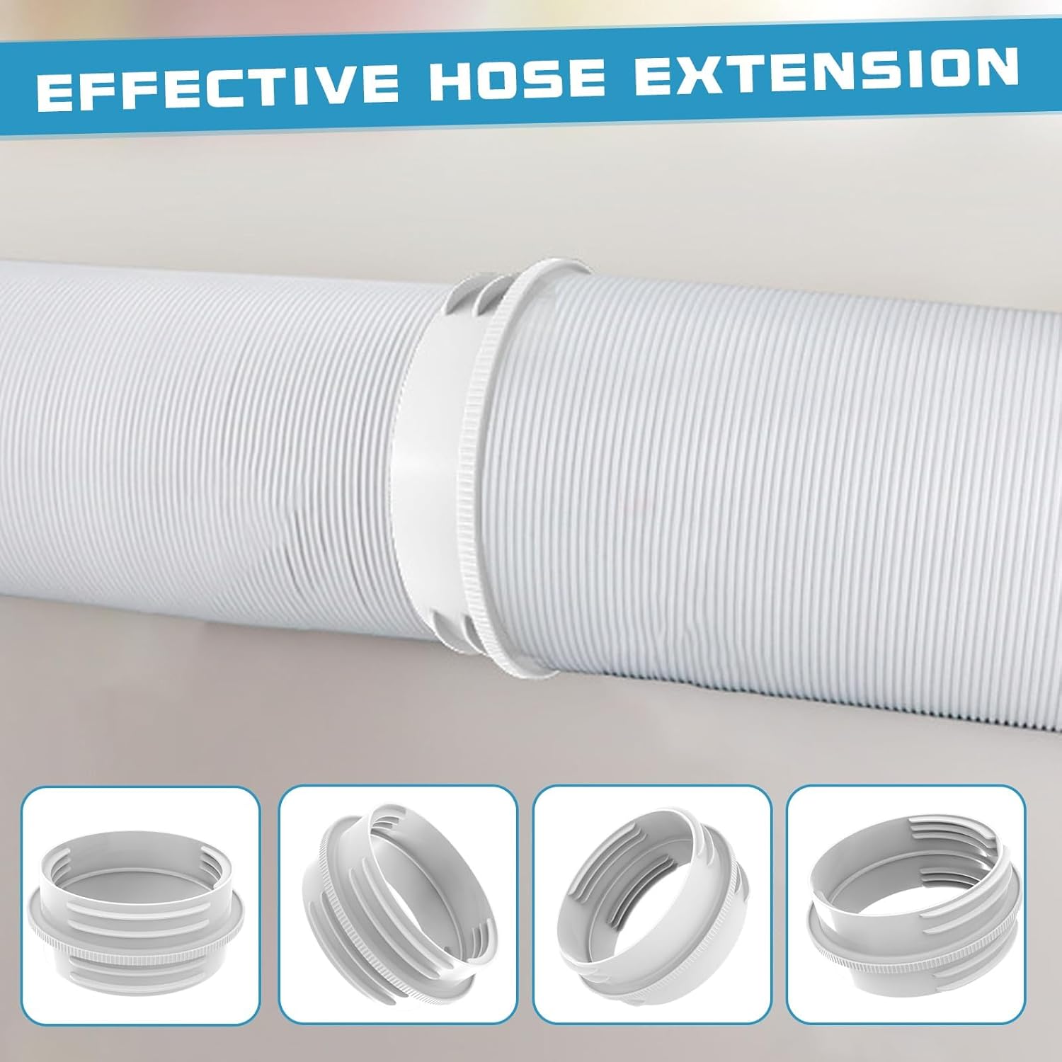 Tuyau Climatiseur Mobile Adaptateur Clim Fenetre,130 mm intérieur/150 mm extérieur,Adaptateur de tuyau d'échappement pour climatisation,Raccord de t - 6
