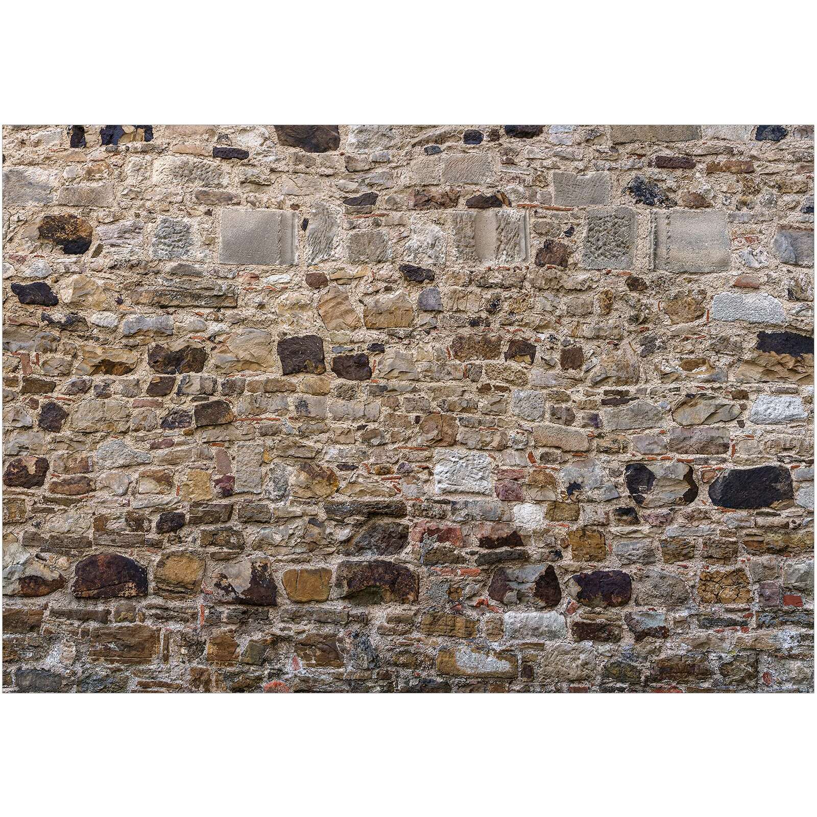 Papier peint adhésif Clôture en pierre - 294 x 210 cm - 2