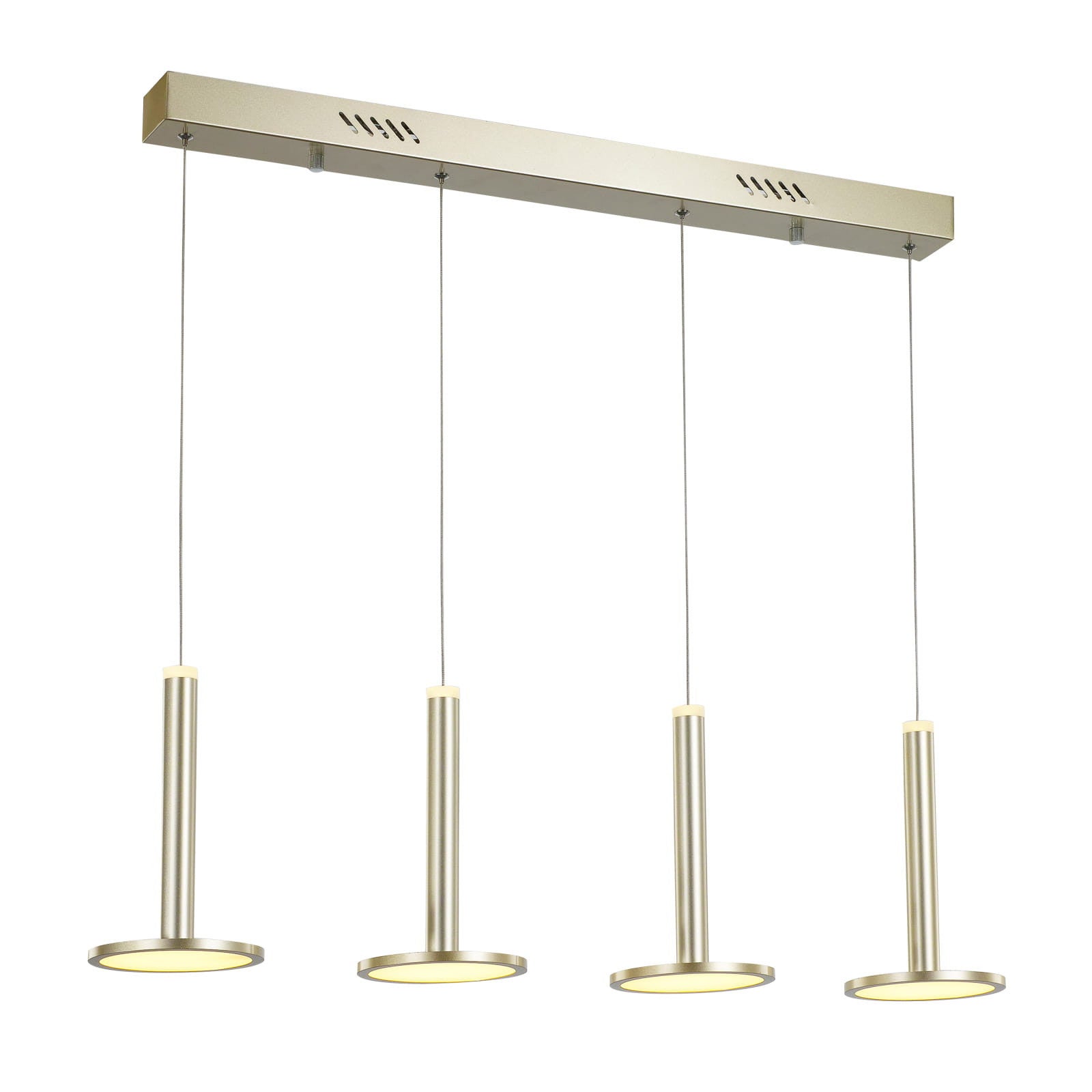 Lampa sufitowa wisząca Oliver złota LED 48W 3000K 2690lm nowoczesna wym: 120 x 88 x 15 cm metal Italux