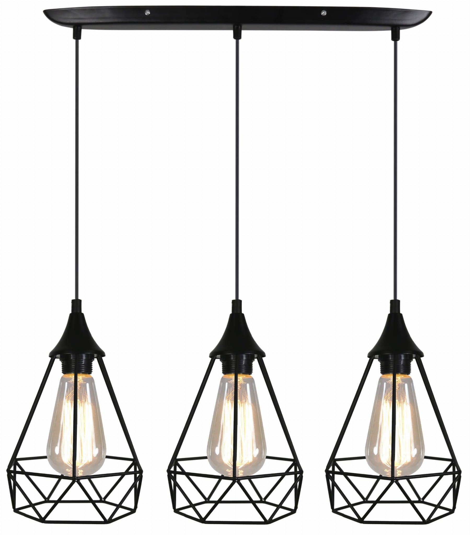 Lampa wisząca Graf czarna 3xE27x60W wym: 115 x 65 x 19 cm metal Candellux