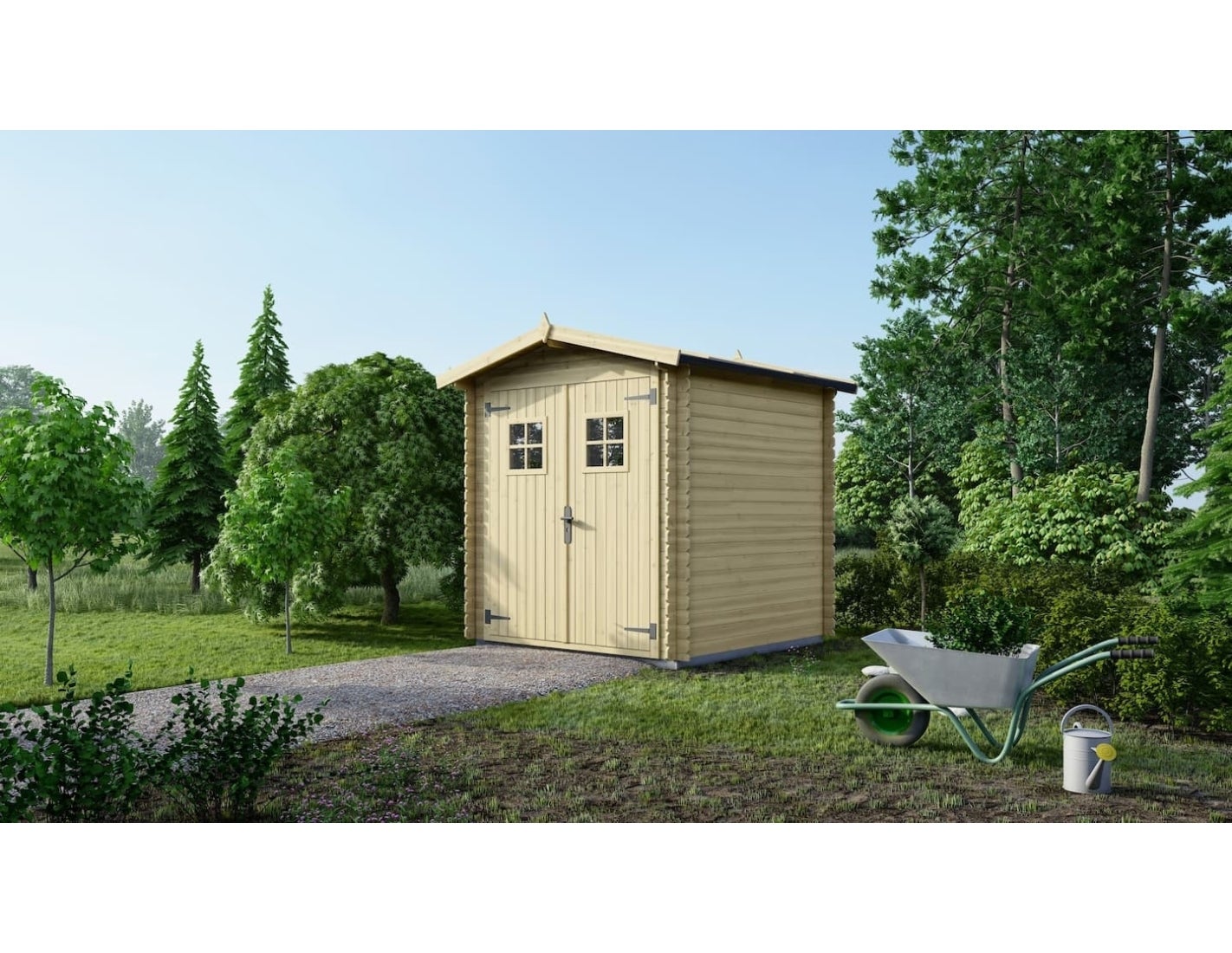 Domek ogrodowy ALTANKA 4 m2 - 2x2 m - 19 mm, drewniany, DOM565, 1szt.