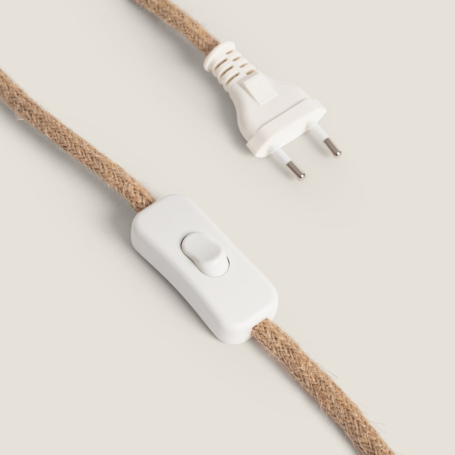 Ledkia Lámpara de Mesa Cerámica y Cuerda Natural Callie Beige - 4