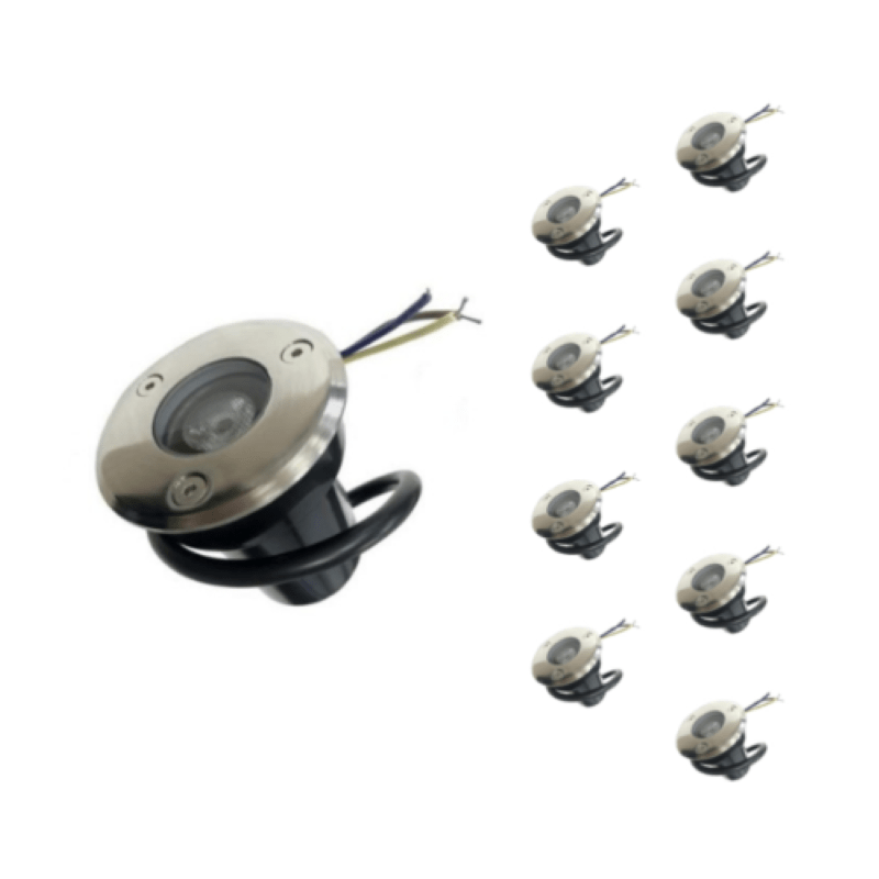 VIVALAMP MINI FARETTO LED SILVER DA INCASSO 3W 37MM COB INCLUSO TRASFORMATORE LED DRIVER 3000K - Foto 8