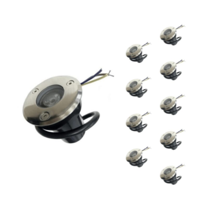 VIVALAMP MINI FARETTO LED SILVER DA INCASSO 3W 37MM COB INCLUSO TRASFORMATORE LED DRIVER 3000K - Foto 8