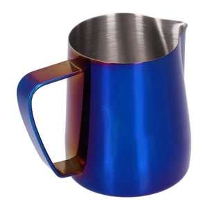 Brocca Latte Acciaio Inox 600ml | Per Cappuccino E Latte Art | Beccuccio Anti-Goccia | Colore Giallo - Foto 5