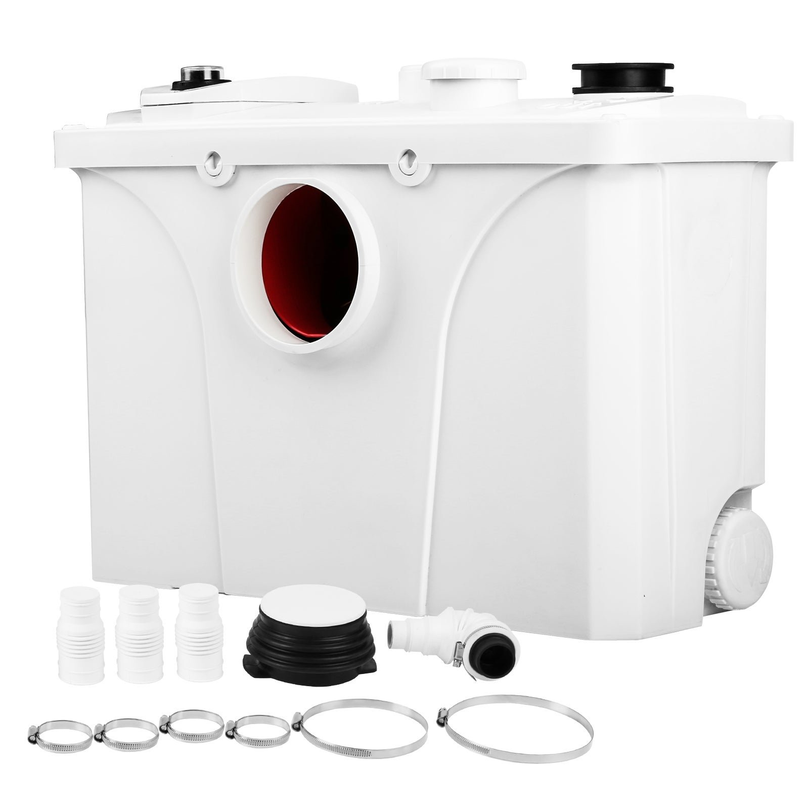 Froadp 700W Pompes de Relevage WC Intégré Pompe à Matières Fécales 180L/min Quatre Entrées D'eau Froadp 700W Pompes de Relevage WC Intégré Pompe à Matières Fécales 180L/min Quatre Entrées D'eau