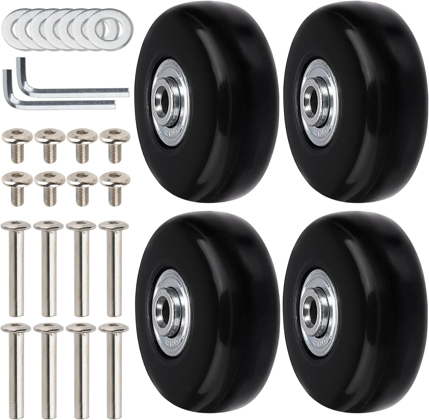 Paquete de ruedas de repuesto para maleta Ruedas giratorias de
