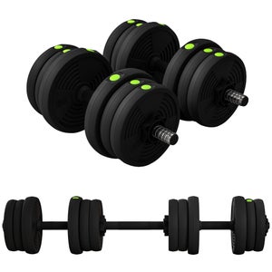 Set D'haltères MADICKS Réglables 2 à 24 Kg - 12 Niveaux Avec Base - Neuf