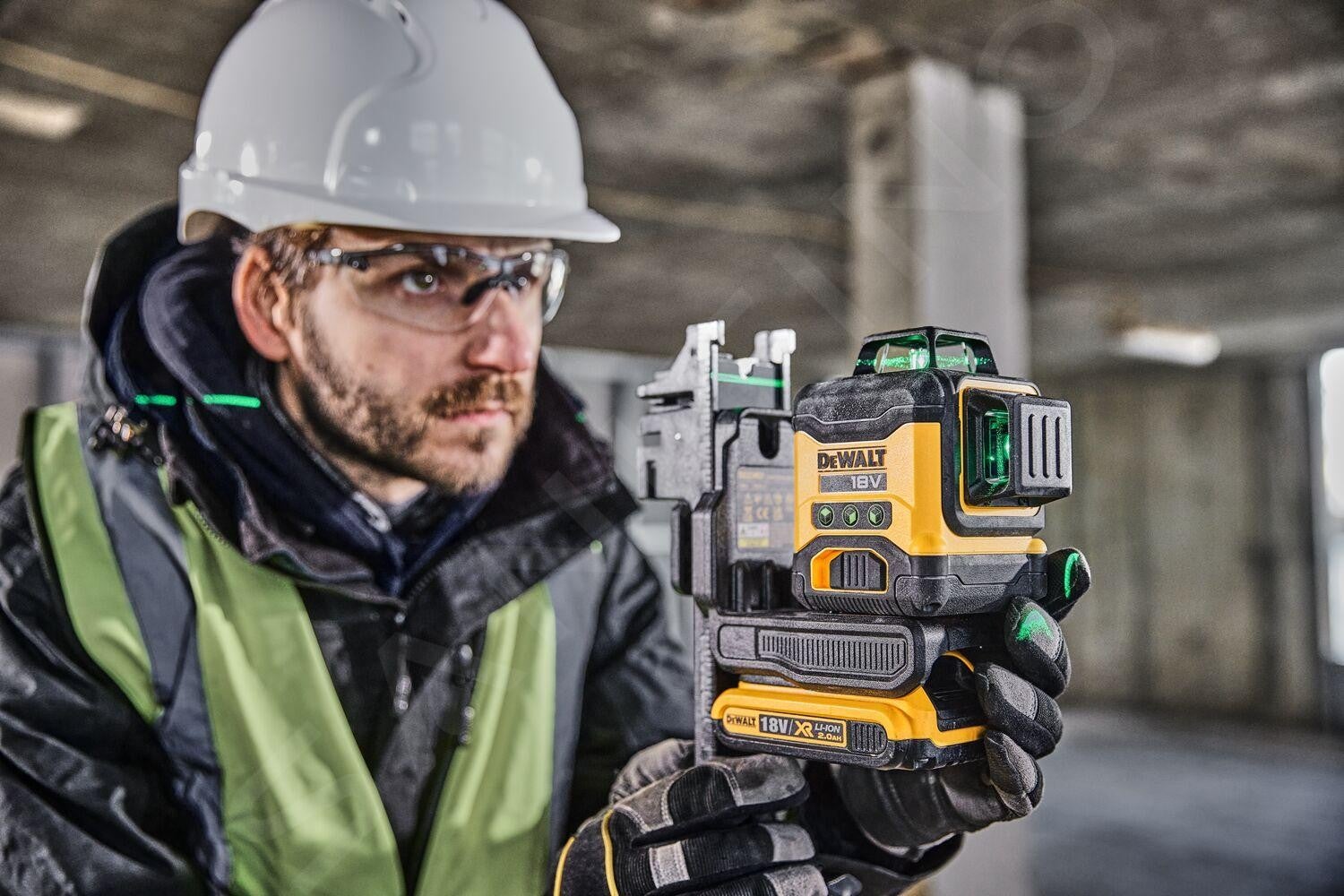 Batteria DeWALT laser multi-linea DCLE34031N, 3x360°, verde, 18V senza batteria e caricabatterie - 8