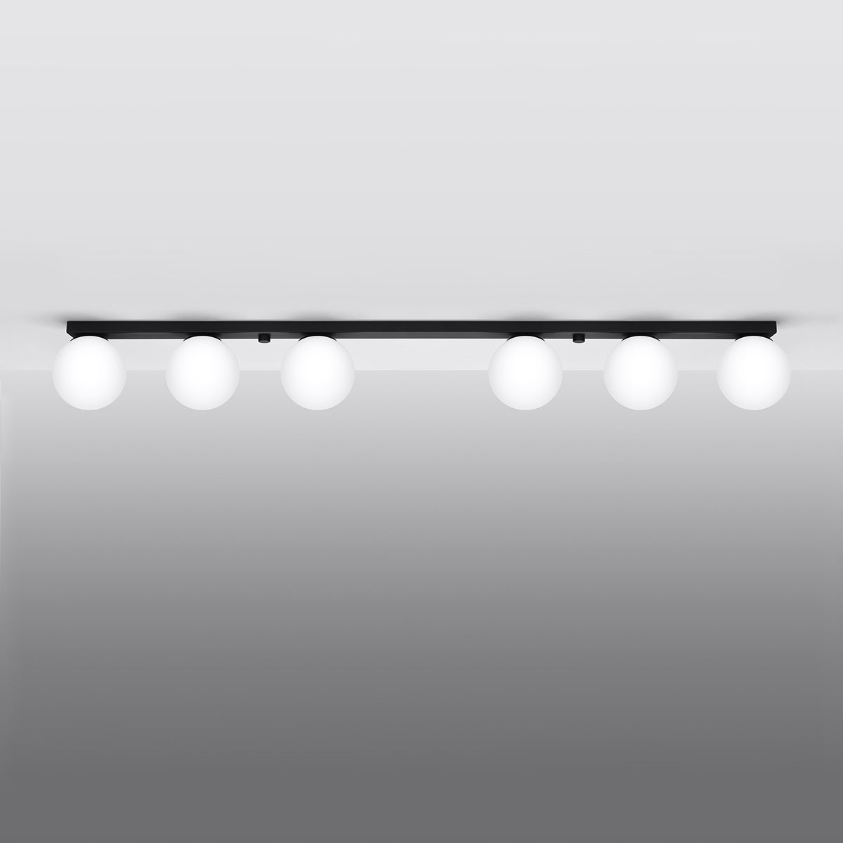 Plafon ZYNFI 6 czarny LED 4000K - 120x12x14.5cm Sollux