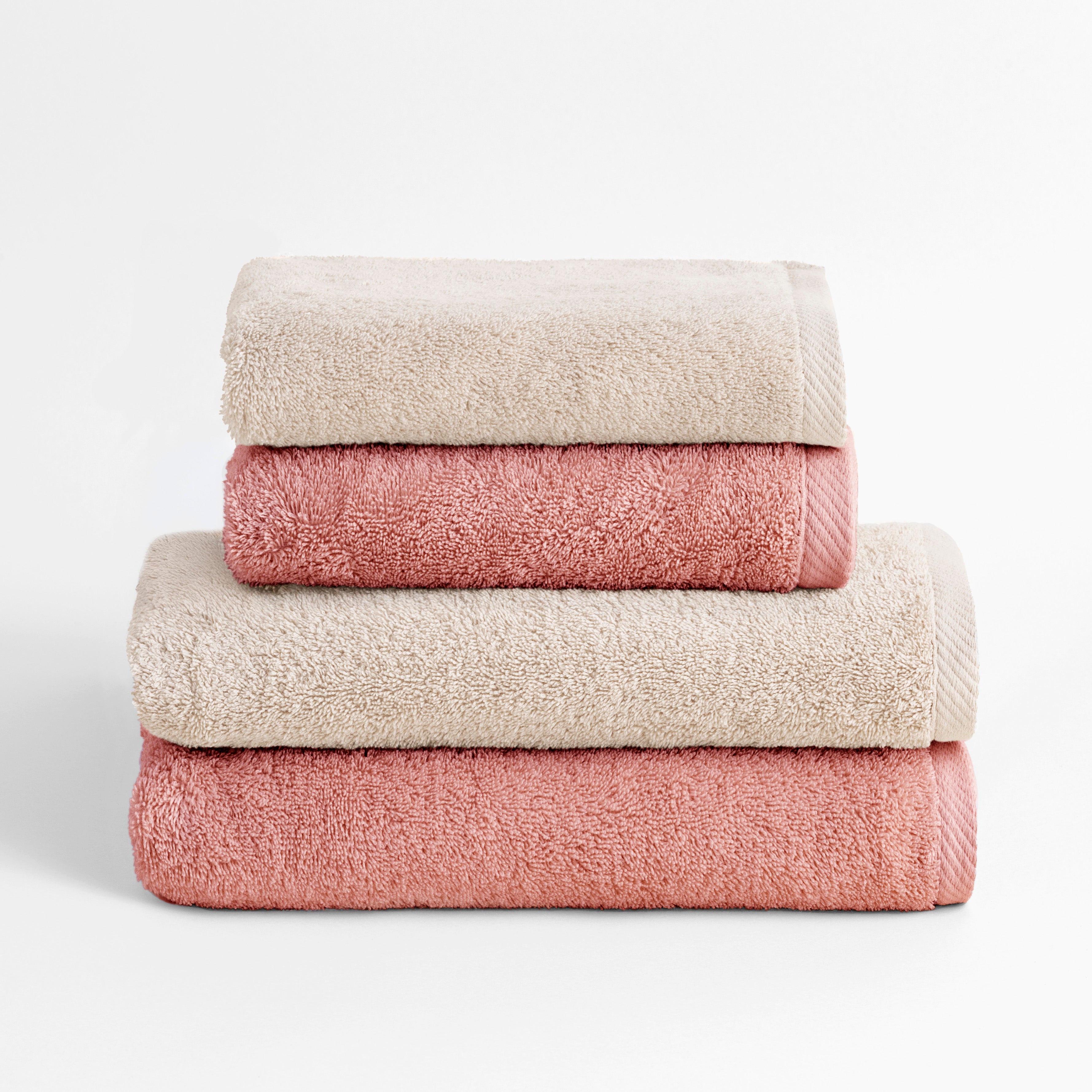 Lot de serviettes de bain en coton bio Premium, 4 élém. | Westwing