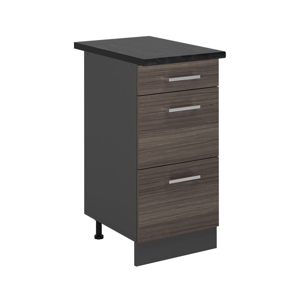 Vicco Szafka dolna do kuchni R-Line, Szlachetna szarość, 40 cm z szufladami, BP Antracyt