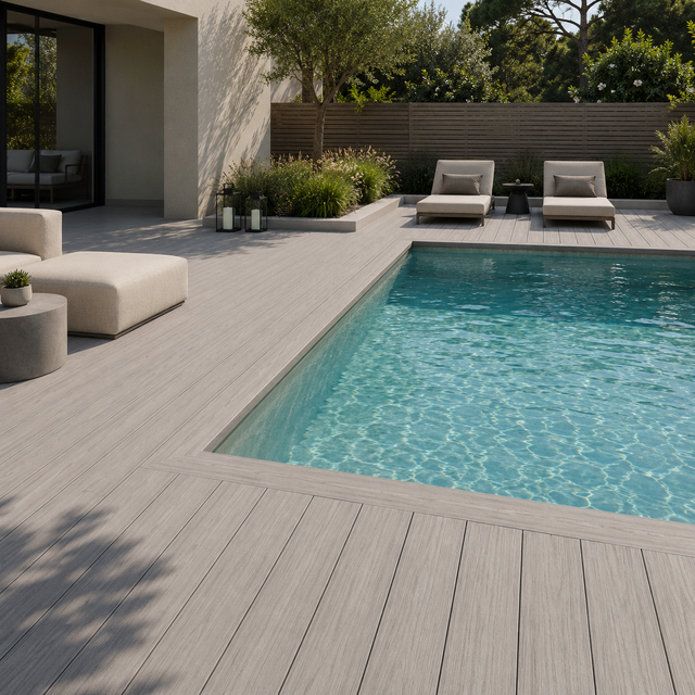 4,85 m² de lames de terrasse en composite Maple 2200 × 138 × 23 mm