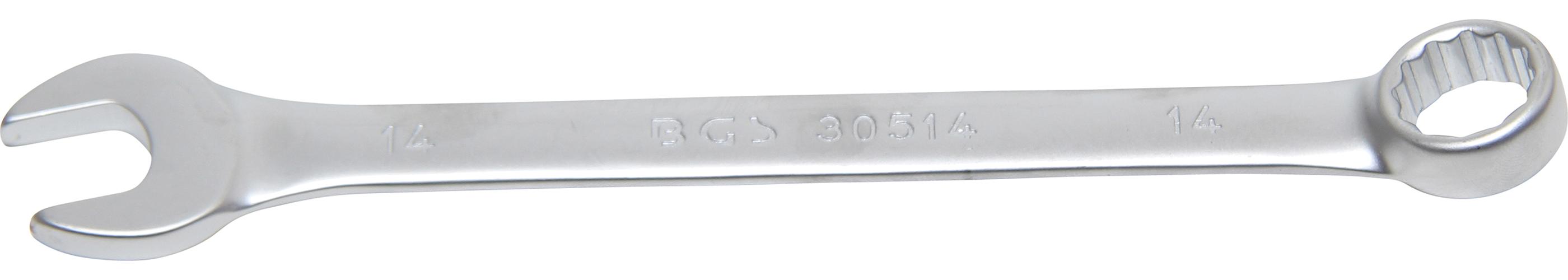 Klucz płasko-oczkowy BGS SW 14 mm - 30514