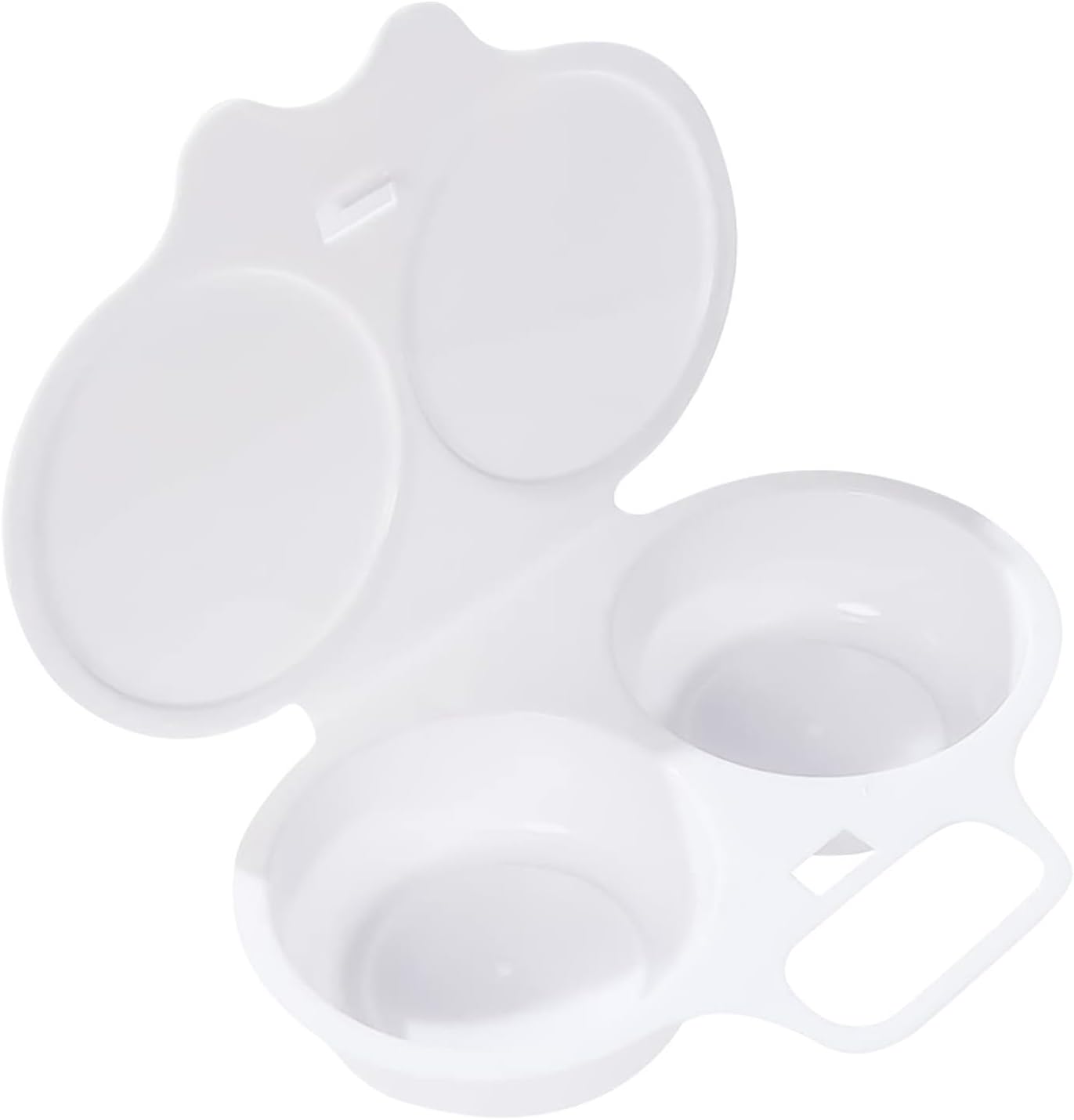 Urządzenie do gotowania jajek w kuchence mikrofalowej, czajnik do gotowania jajek w kuchence mikrofalowej - jajka, okrągłe jajka w mundurkach, 2 jajka