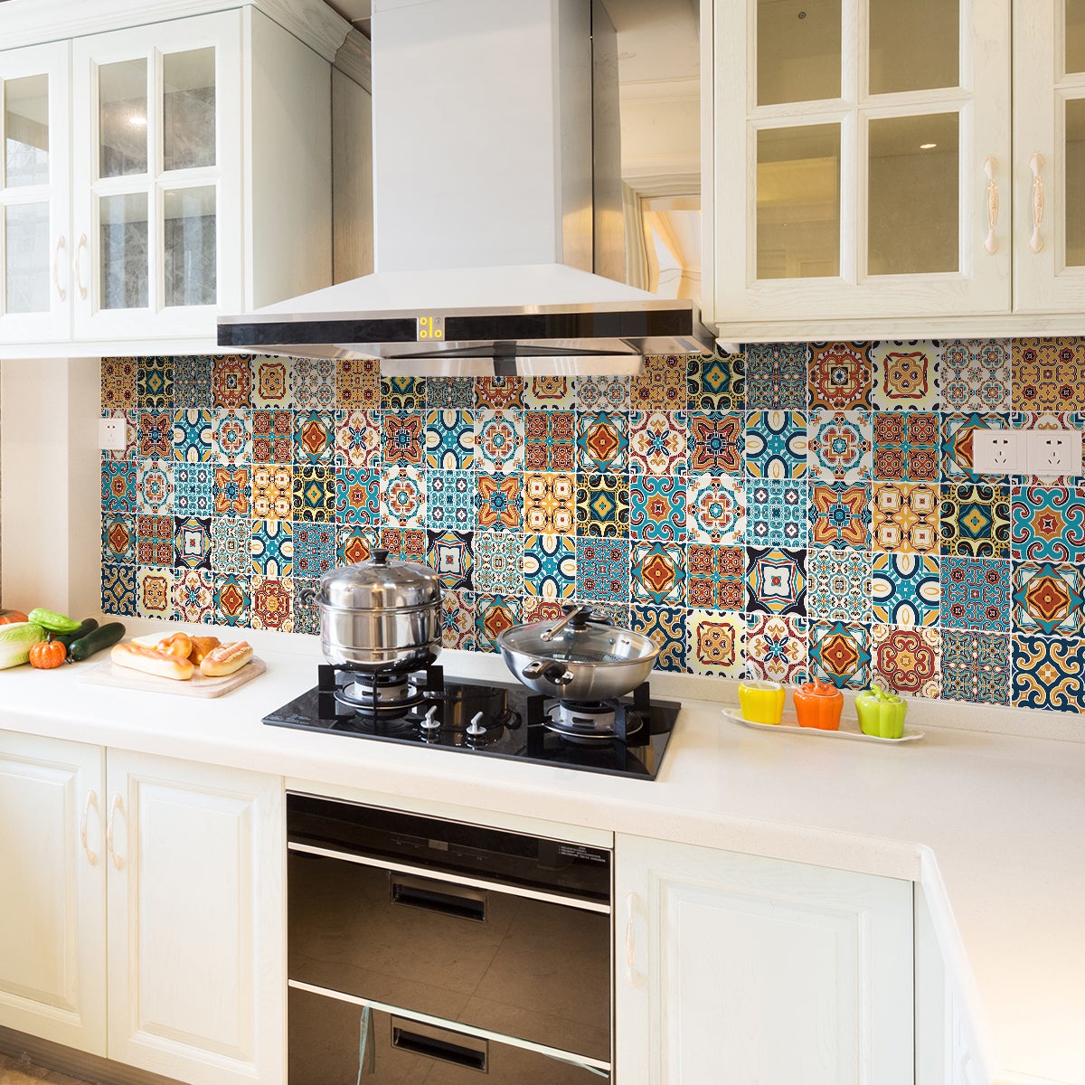 24 adesivi piastrelle azulejos bretina - Sticker adesivo - adesivi murali - 24stickers10x10cm - 3