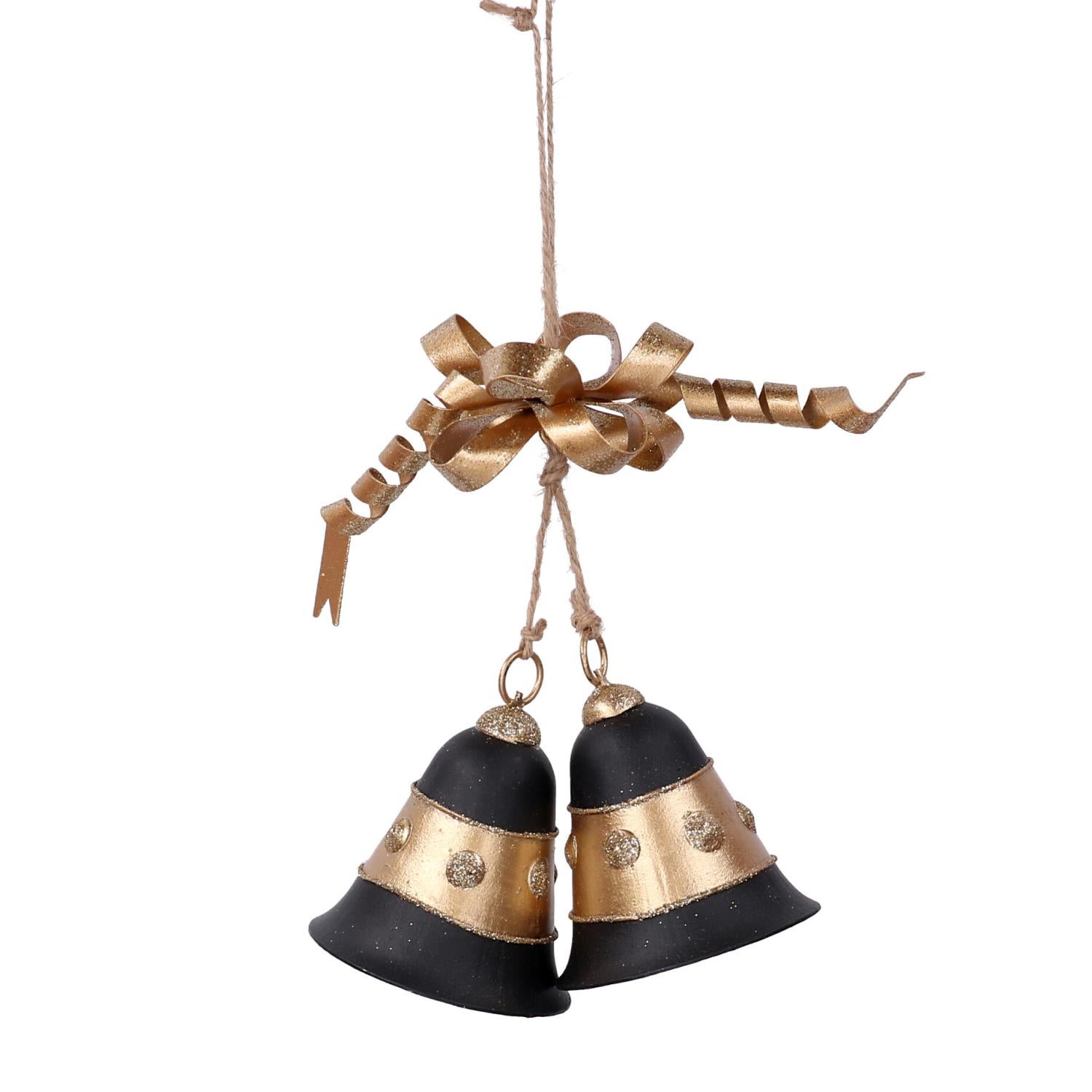 Cloche En Métal Vintage Avec Lanière Cuir – Décorative Et Aimantée, Style Rustique