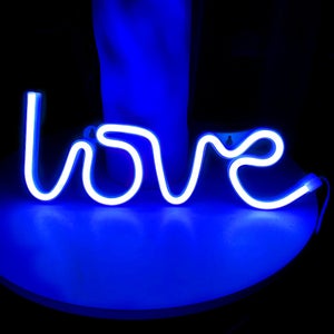 Enseigne au néon LED Love, décoration de fête de mariage, saint