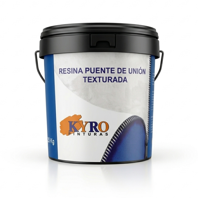 Resina Puente de Unión Texturada KYRO - Imprimación Alta Adherencia para Morteros y Hormigón - Color Azul Suave - 1kg.