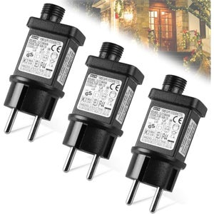 Clignoteur Pour Guirlandes Lumineuses 31V 6W - 8 Modes + Minuterie - Étanche IP44 - Pour Jardin, Rideaux Lumineux