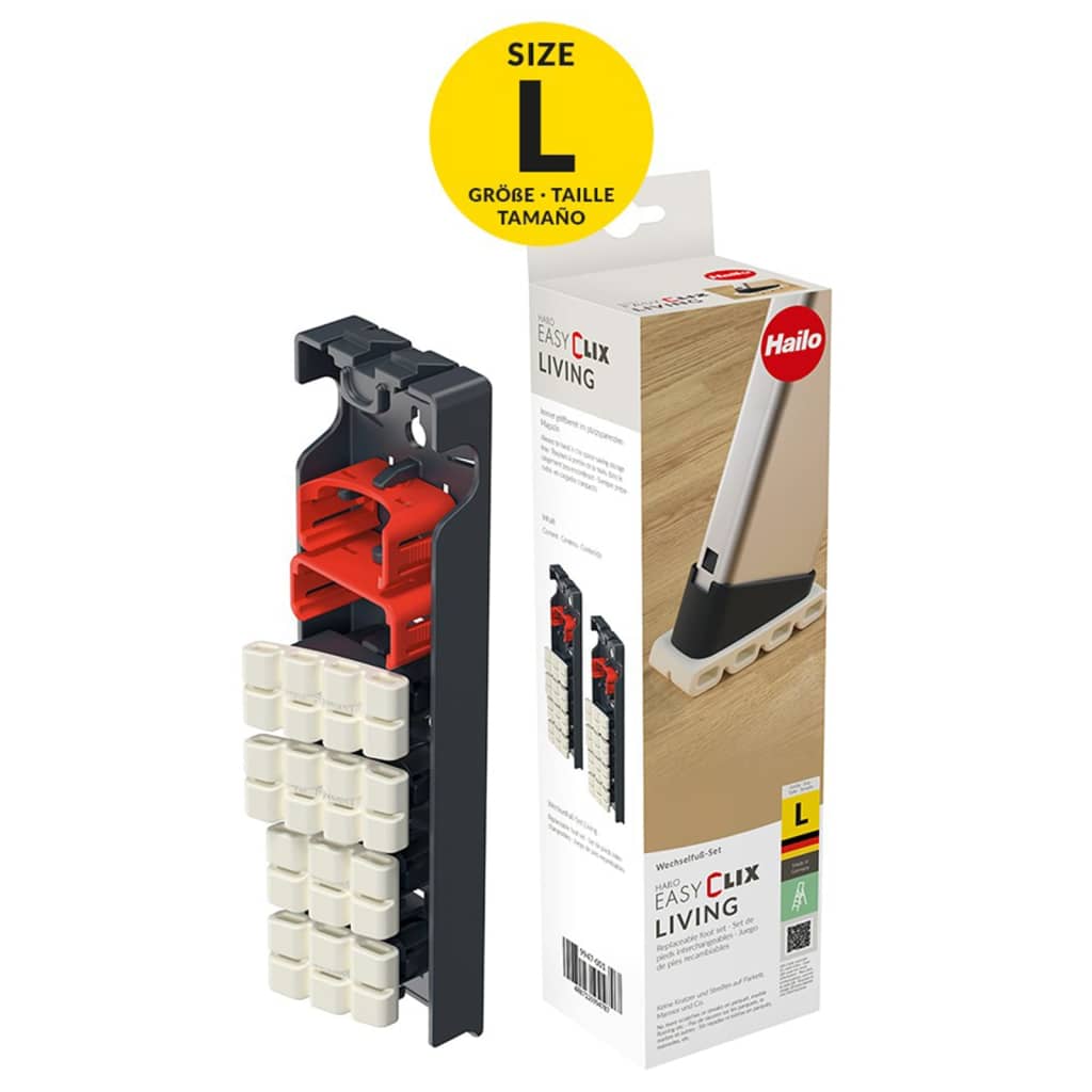 Zestaw nóżek do drabiny EasyClix Living, rozmiar L, 9947-001 Hailo - 6